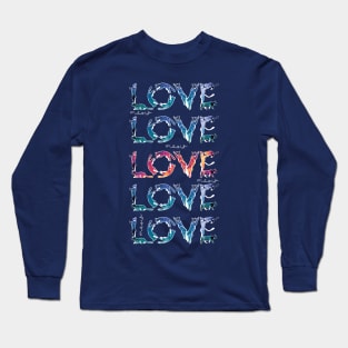 Love Love meow Love Long Sleeve T-Shirt